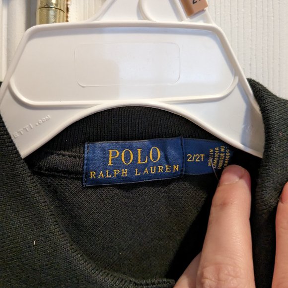 NWT Ralph Lauren Polo Big Pony Black Shirt 2T - Picture 5 of 6